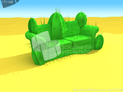 Image of Cactus-Sofa in the desert