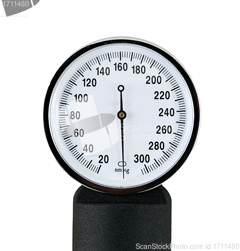 Image of close up view of a sphygmomanometer