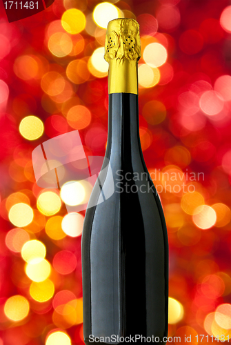 Image of Champagne bottle with nice blur