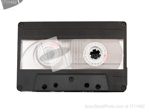 Image of cassette tape isolated on white