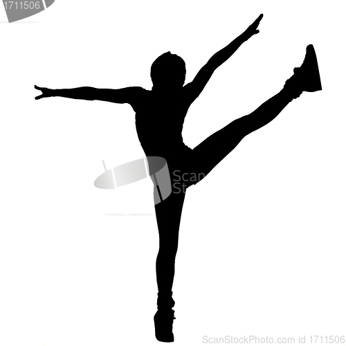 Image of dancing, silhouette