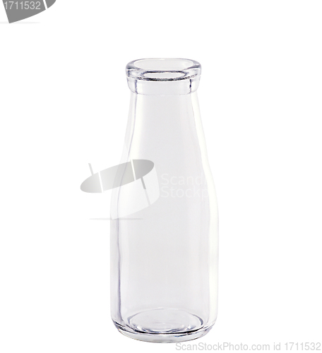 Image of Empty Milk bottle isolated