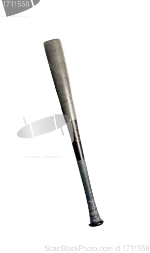 Image of Aluminum baseball bat isolated on white