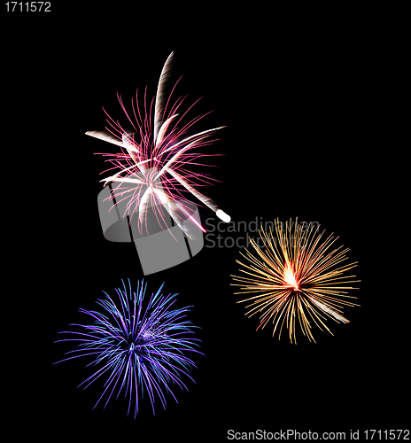 Image of Colorful Fireworks