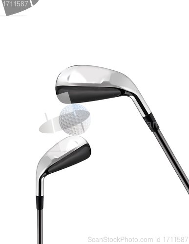 Image of golf clubs