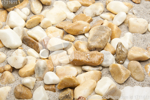 Image of closeup of a pile of pebbles