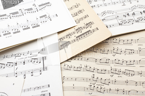 Image of old sheet music