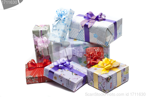 Image of Colorful gifts box isolated