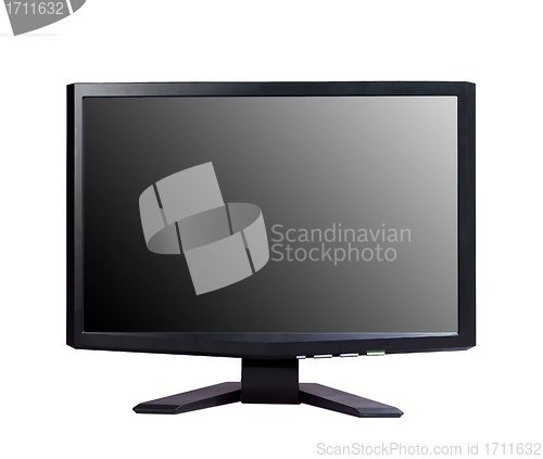 Image of Modern widescreen tv lcd monitor