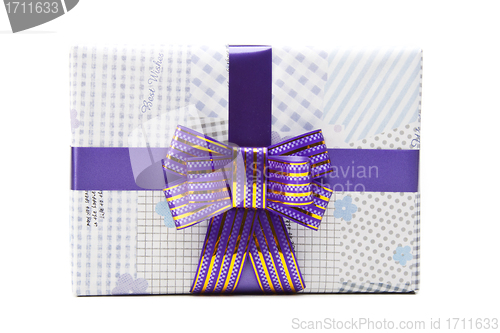 Image of  gift box with big bow ribbon