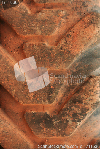 Image of Big tie of tractor