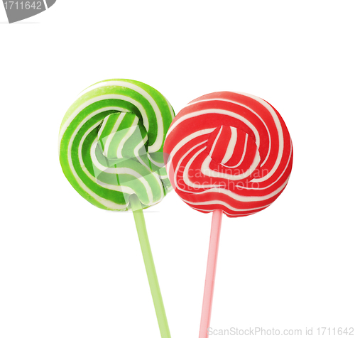 Image of lollipop isolated on the white background