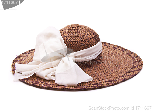 Image of Vintage woman hat isolated on white background