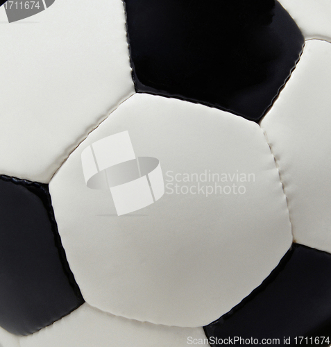 Image of Leather soccer ball background or texture