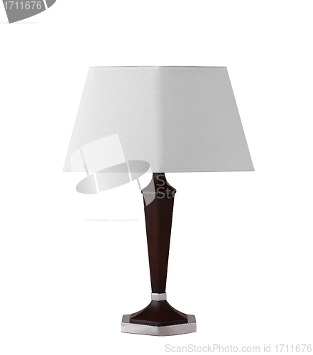 Image of floor lamp isolated on a white background