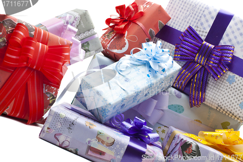 Image of Gift boxes background