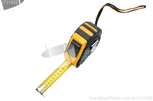 Image of tape measure isolated