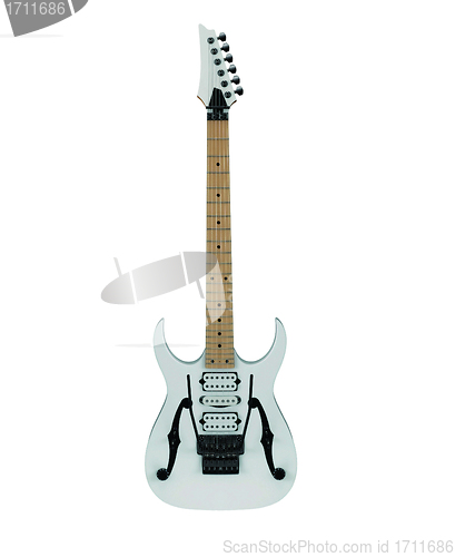 Image of Electric guitar isolated on white