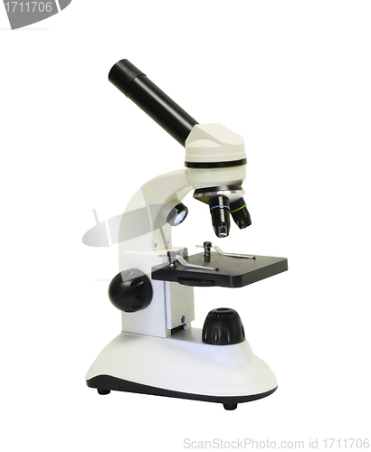 Image of Microscope on white background