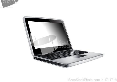 Image of Modern laptop isolated