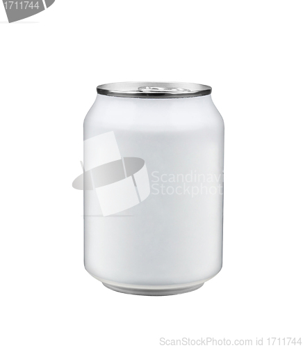 Image of isolated Aluminum soda can