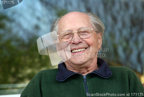 Image of Old man laughing