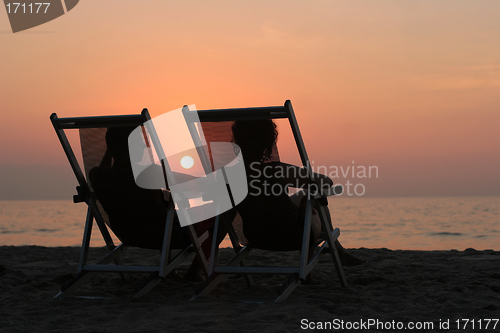 Image of Couple at sunset