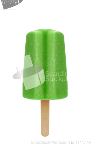 Image of kiwi ice-lolly isolated