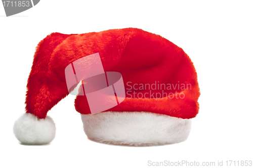 Image of Santa's red hat isolated