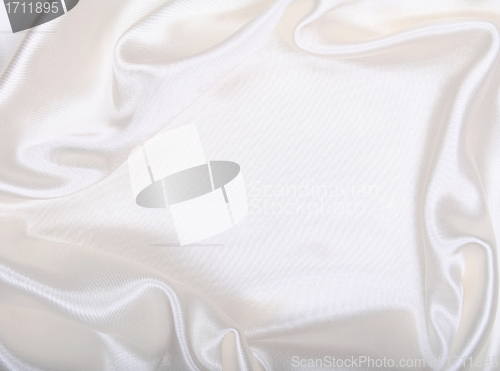 Image of Smooth elegant white silk as wedding background 