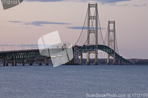 Image of Mackinaw City Bridge Michigan