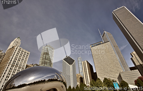 Image of Chicago Cityscape The Bean