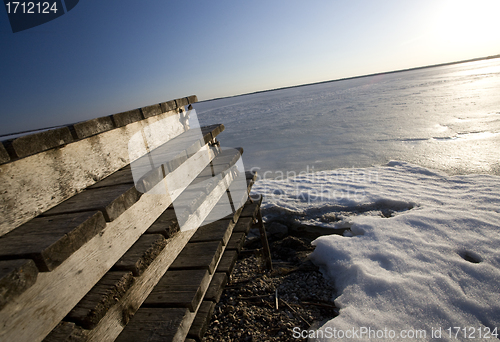 Image of Winter Dock at Lake