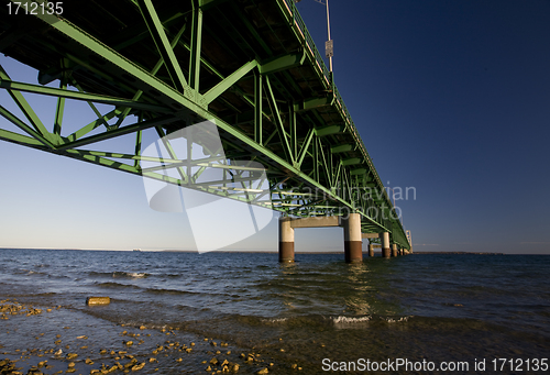 Image of Mackinaw City Bridge Michigan