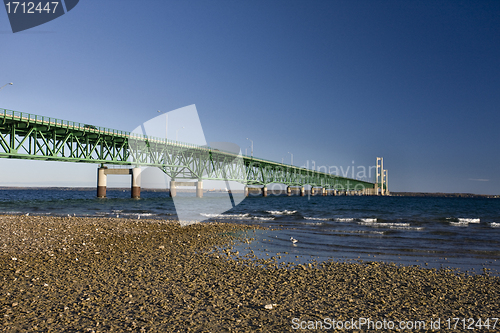 Image of Mackinaw City Bridge Michigan