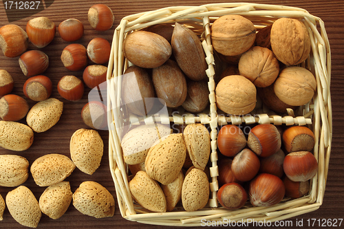 Image of Nuts in basket.