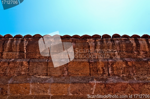 Image of An old stone fence.