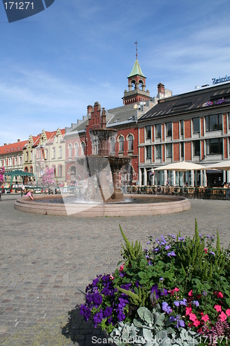 Image of The townsquare of Kristiansand