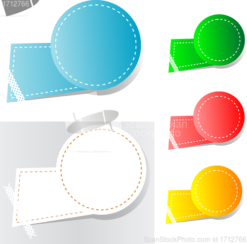 Image of Labels in the form of an empty frame