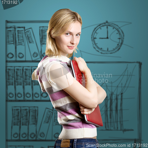 Image of Woman With Laptop