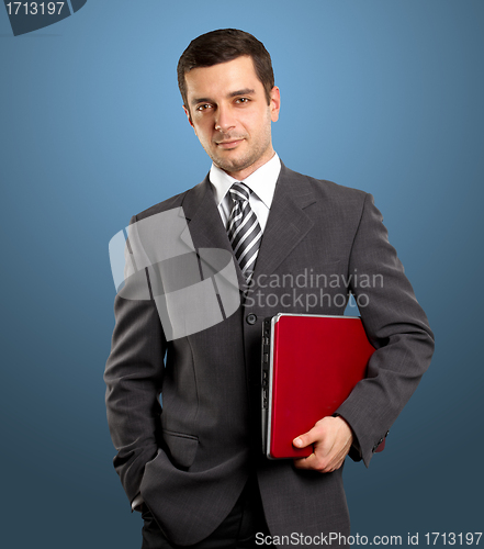 Image of Businessman With Laptop