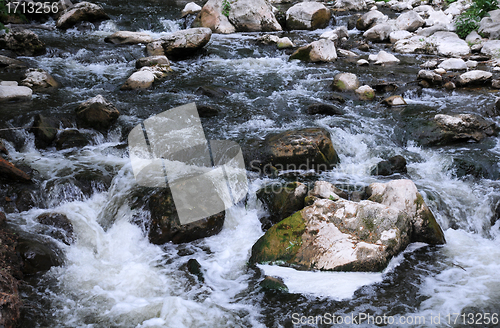 Image of Mountain Stream and Boulders