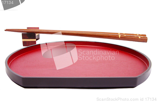Image of Plate and chopsticks 2