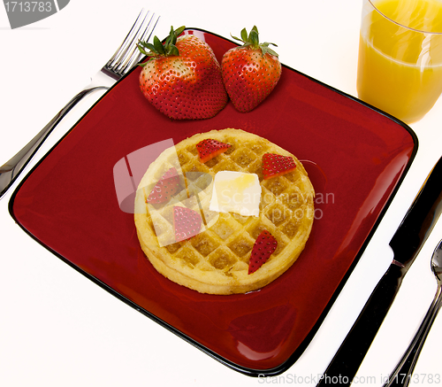 Image of Frozen Waffles with strawberries