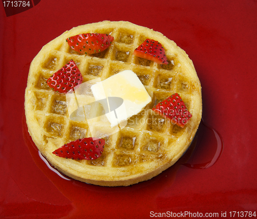 Image of Frozen Waffles with strawberries