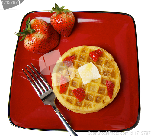 Image of Frozen Waffles with strawberries