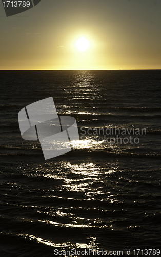 Image of ocean sunset