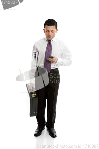 Image of Businessman using mobile phone