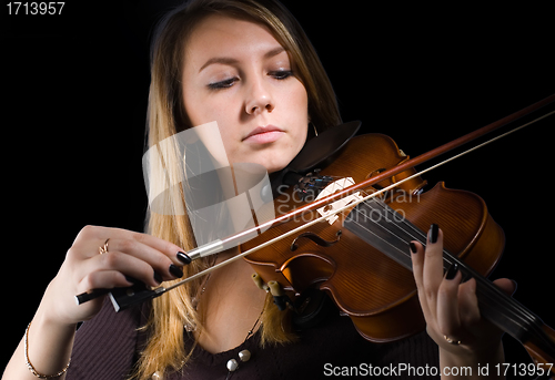 Image of Woman and violin