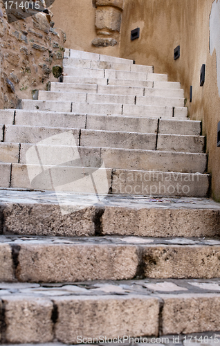 Image of stone stairway closeup